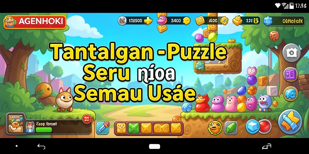 Tampilan gameplay menarik dari AGENHOKI yang menantang.
