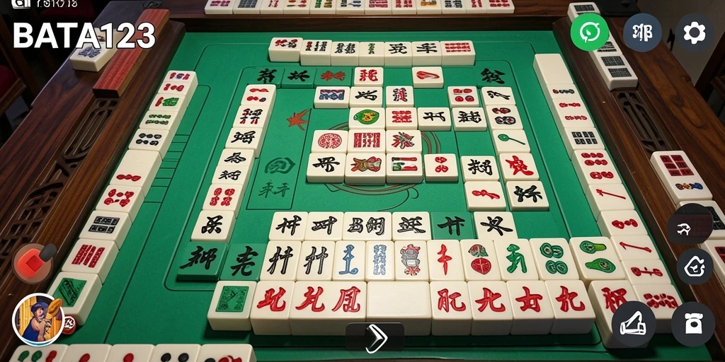 Tampilan screenshot BATA123 yang menunjukkan gameplay Mahjong yang menantang dan interaktif.