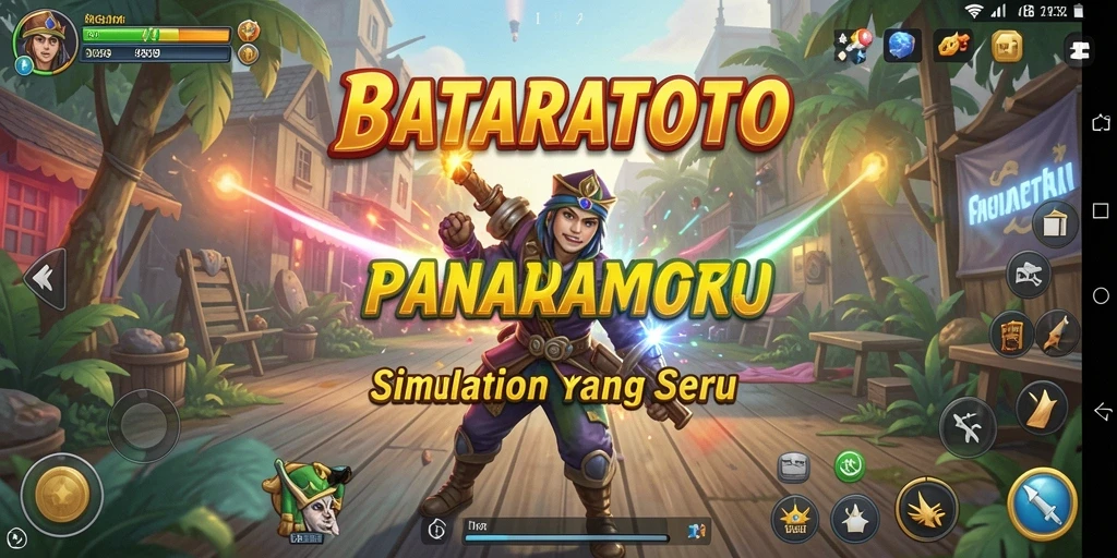 Tangkapan layar utama BATARATOTO menunjukkan gameplay Simulation yang mendebarkan.