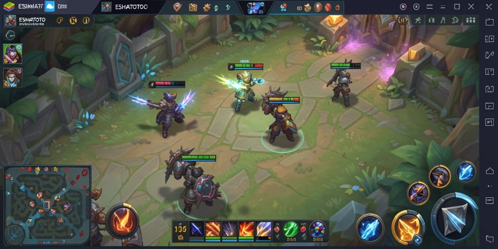 Tampilan gameplay ESHATOTO yang menegangkan dan penuh aksi.