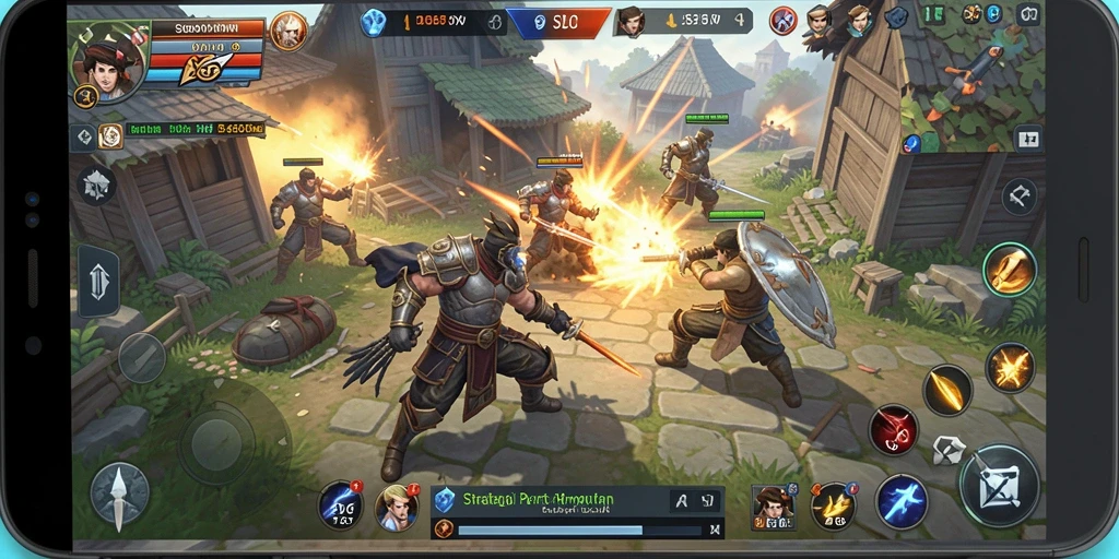 Tampilan aksi epik dalam gameplay GOWIN yang mendebarkan.
