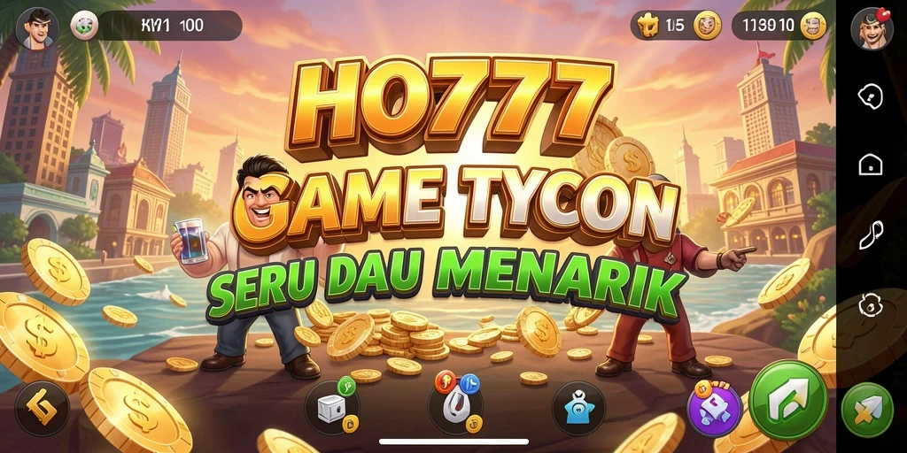 Screenshot gameplay Tycoon yang menawan dan seru.