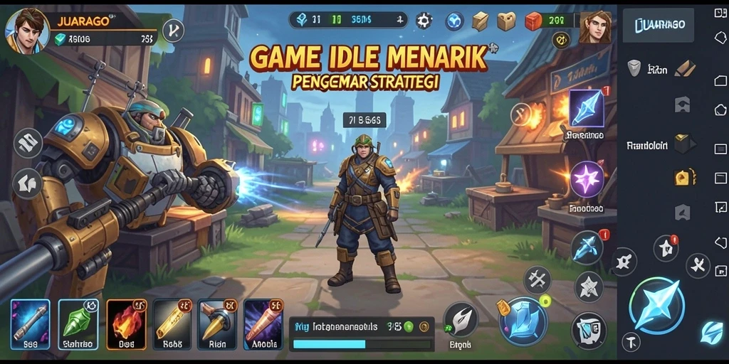 Tangkapan layar asal JUARAGO menampilkan karakter-karakter yang sedang bertarung dalam gameplay yang dinamis.