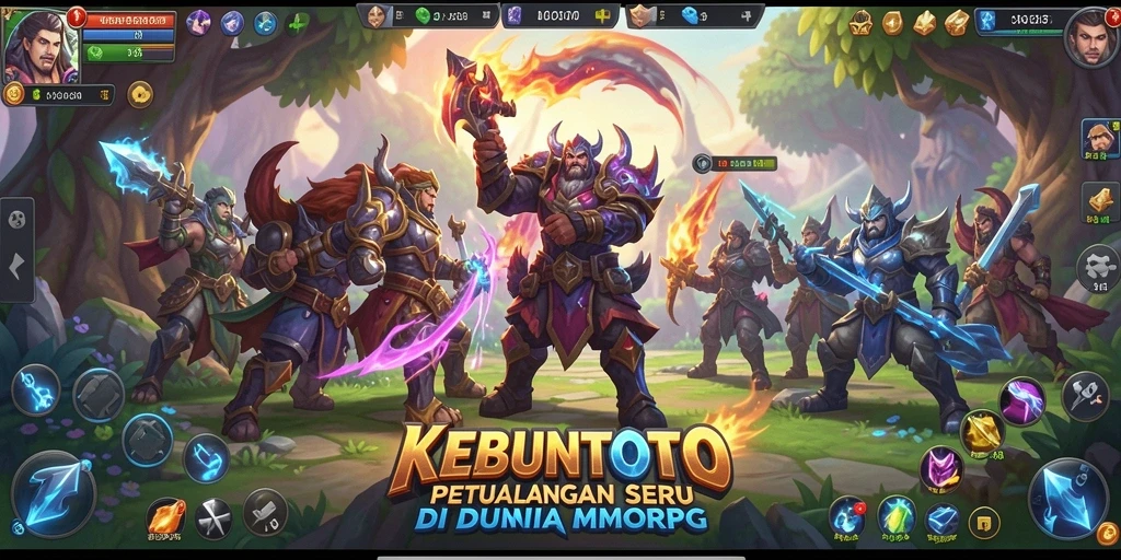 Tampilan animasi aksi pertarungan seru di KEBUNTOTO.