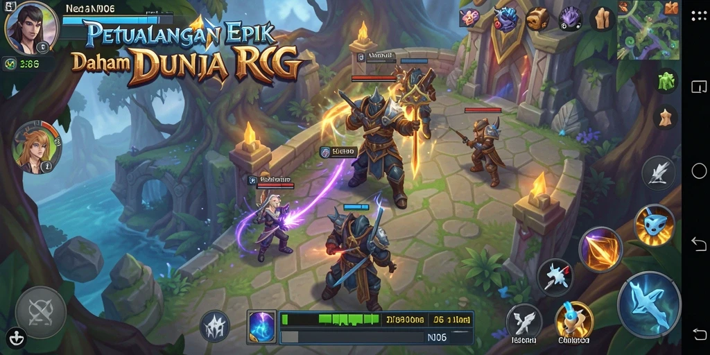 Screenshot gameplay N06 menampilkan aksi pertempuran yang menarik dan karakter yang kuat.