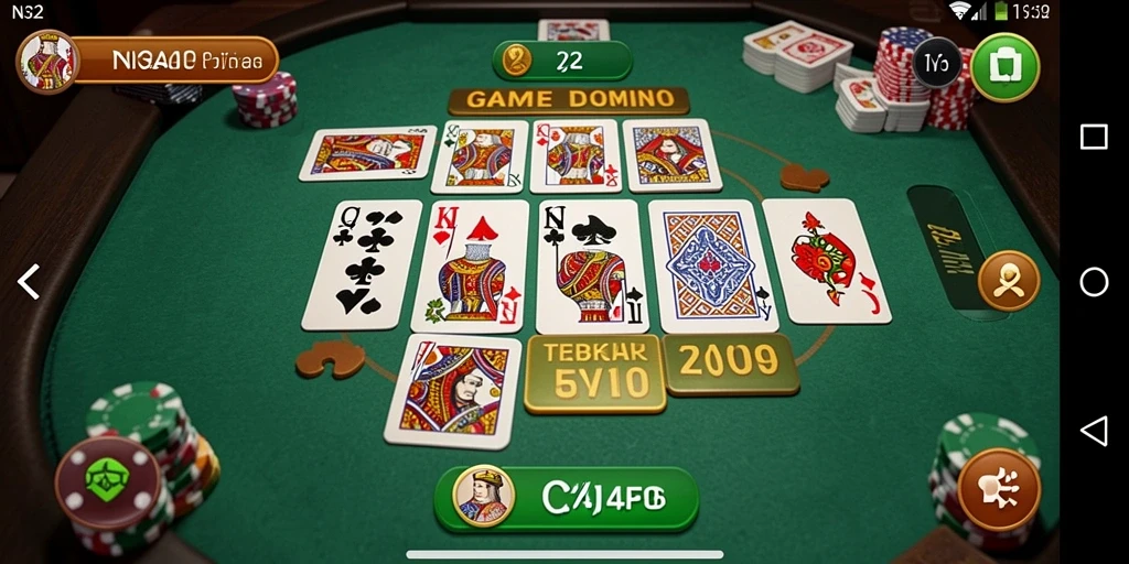 Tampilan menarik dari gameplay Domino N32 yang mengasyikkan.