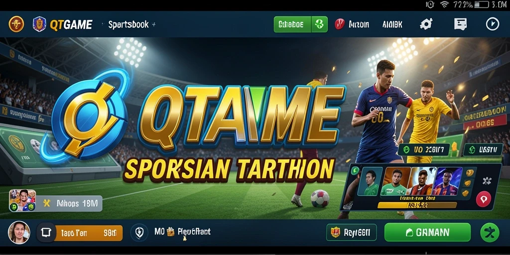 Tampilan menarik dari gameplay QTGAME dalam dunia Sportsbook.