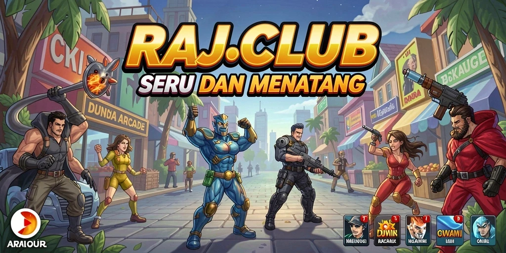 Tampilan gameplay seru di RAJACLUB dengan tantangan menarik.