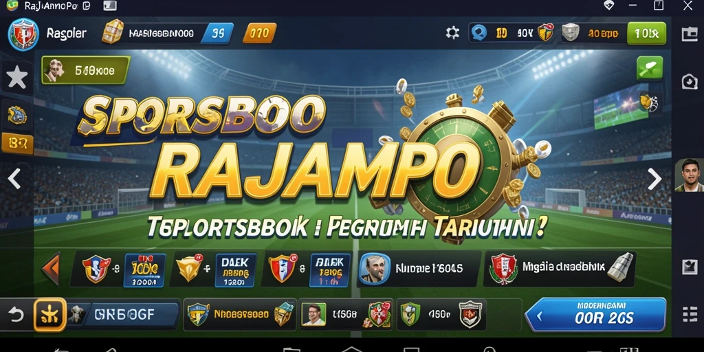 Screenshot gameplay RAJAMPO yang menampilkan fitur taruhan langsung.