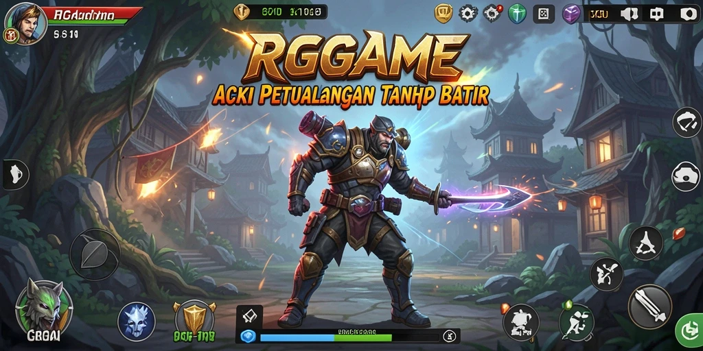 Screenshot RPGAME menampilkan pertempuran yang intens dan aksi mendebarkan.
