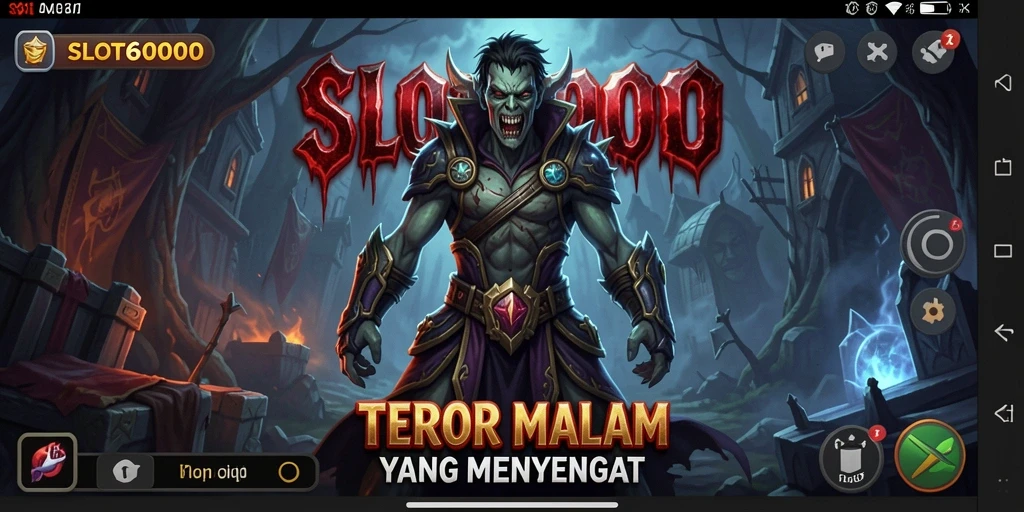 Tampilan menyeramkan dalam gameplay SLOT6000 yang penuh ketegangan.