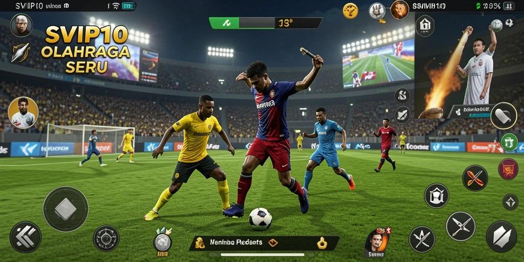 Tampilan seru dari gameplay SVIP10, memadukan berbagai jenis olahraga.