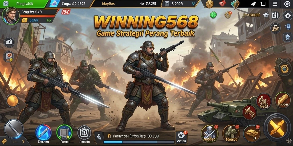 Tampilan strategis dalam gameplay WINNING568 yang menantang.
