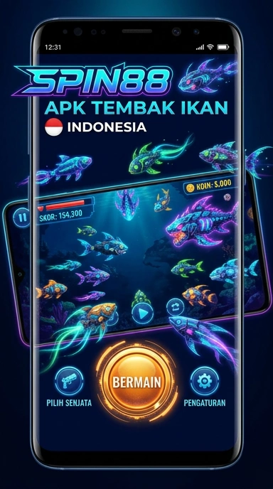 Tampilan antarmuka aplikasi spin88 yang sederhana dan menarik.